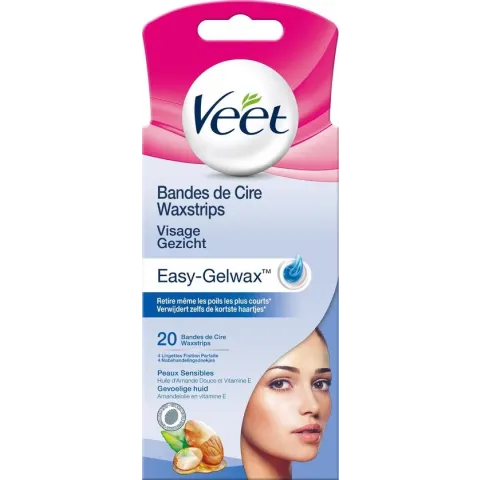 Veet Ontharingsstrips Gezicht Gevoelige Huid - 20 stuks