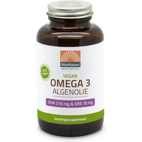 Vegan Omega-3 Algenolie - DHA 210mg & EPA 70mg - 120 capsules