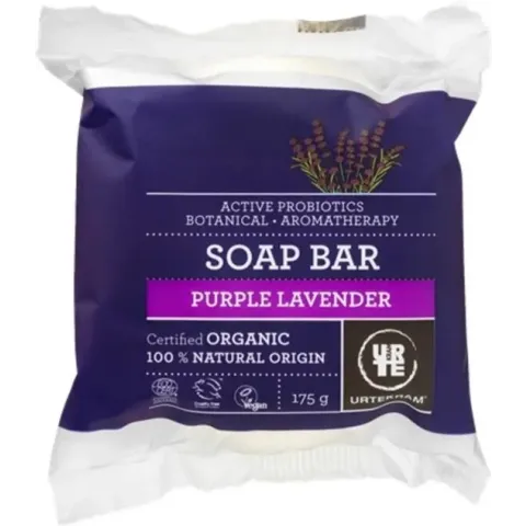 Vegan zeep, lavendel, soap bar van Urtekram, 175 gram