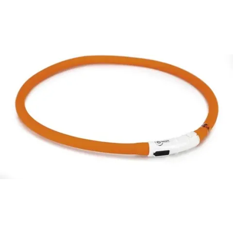 Veiligheidshalsband met USB Oranje 70cm