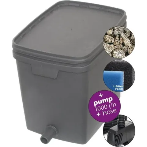 Velda Box Filter set 4000 Vijverfilter 20 L met pomp 1000 L 146037