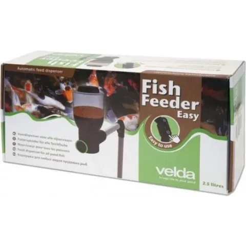 Velda Voerdispenser Easy 2,5 Liter 62,5 X 59 Cm Antraciet