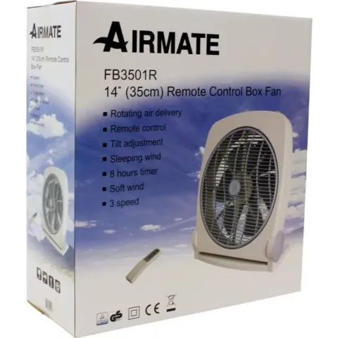 ventilator box met afstandsbediening Ø35cm