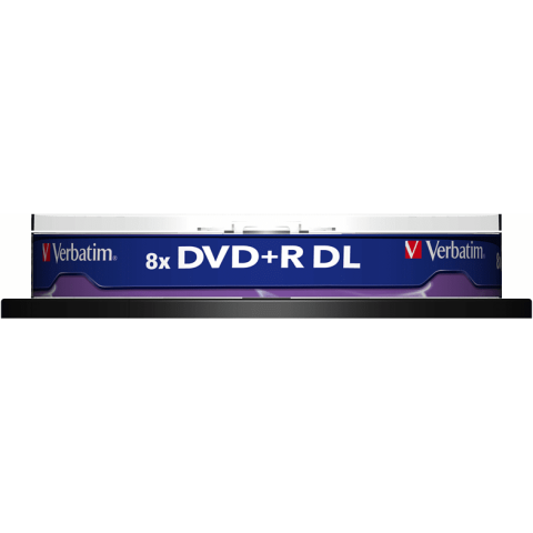 VERBATIM DVD+R 8,5GB DOUBLE LAYER 8X SP (10)