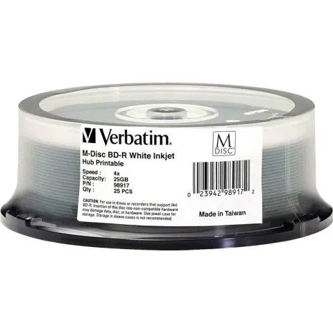Verbatim M-DISC BD-R 4x 25 GB 25 stuks