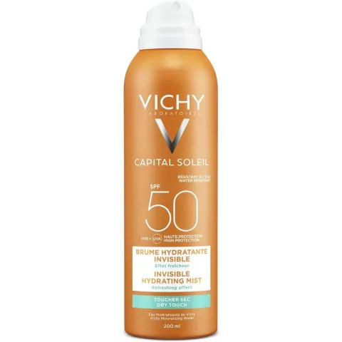 Vichy Capital Soleil Hydraterende Zonnebrand Body Mist Spray SPF50 200ml