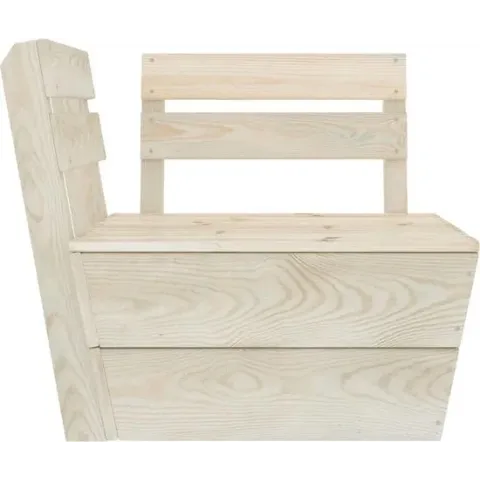 vidaXL 3-delige Loungeset pallet geïmpregneerd vurenhout