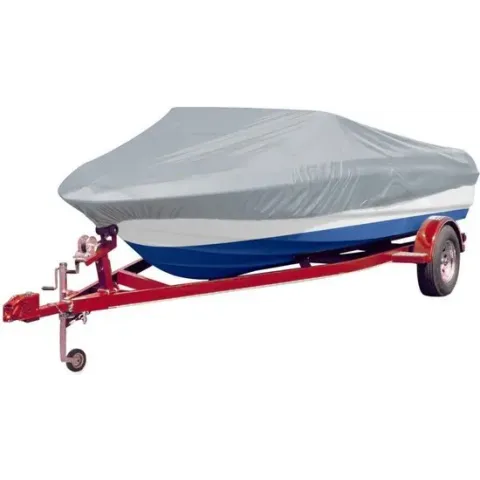 vidaXL - Afdekhoes Boothoes grijs 427-488 cm (lengte) 229 cm (breedte)