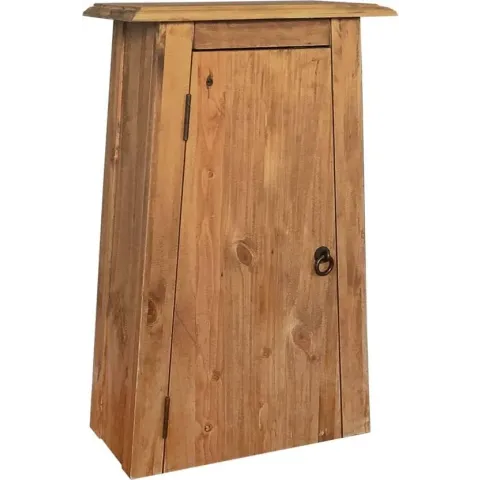 vidaXL Badkamerwandkast 42x23x70 cm gerecycled massief grenenhout