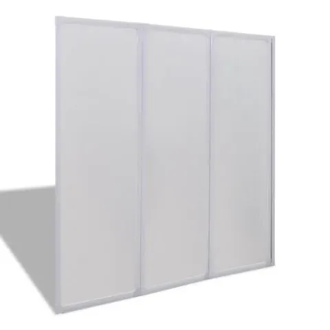 vidaXL Badscherm 3 panelen vouwbaar 117 x 120 cm