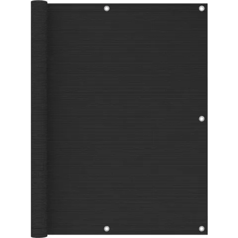 vidaXL Balkonscherm 120x300 cm HDPE antracietkleurig