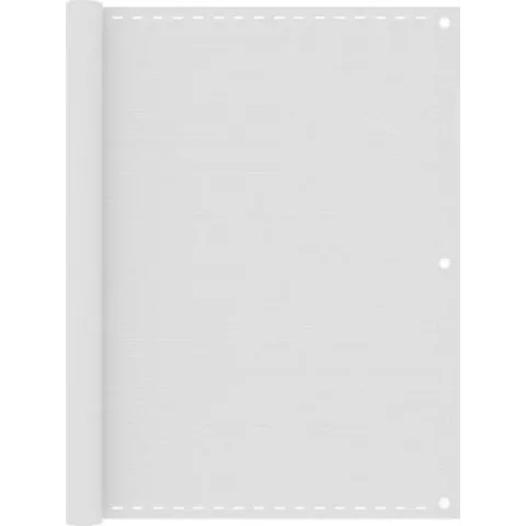 vidaXL Balkonscherm 120x400 cm HDPE wit