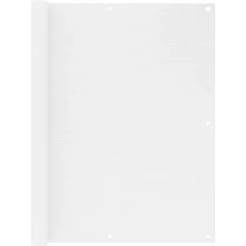 vidaXL Balkonscherm 120x500 cm HDPE wit
