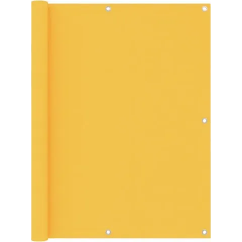 vidaXL Balkonscherm 120x500 cm oxford stof geel