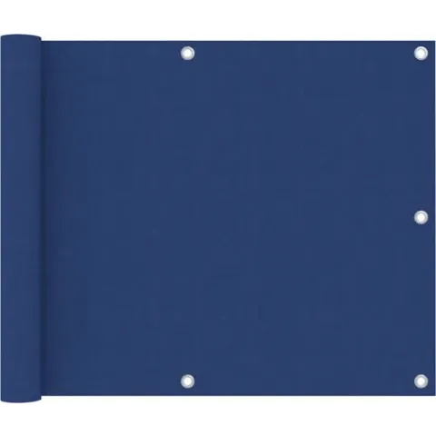 vidaXL Balkonscherm 75x300 cm oxford stof blauw