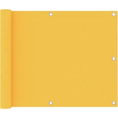 vidaXL Balkonscherm 75x400 cm oxford stof geel