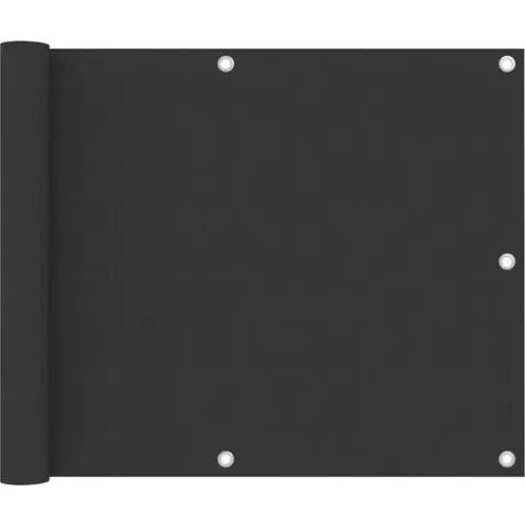 vidaXL Balkonscherm 75x500 cm oxford stof antraciet