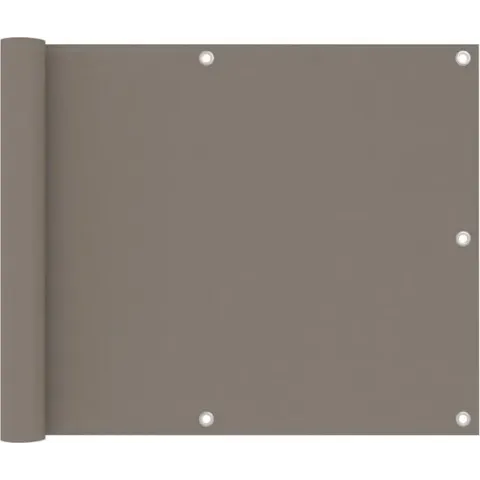 vidaXL Balkonscherm 75x500 cm oxford stof taupe