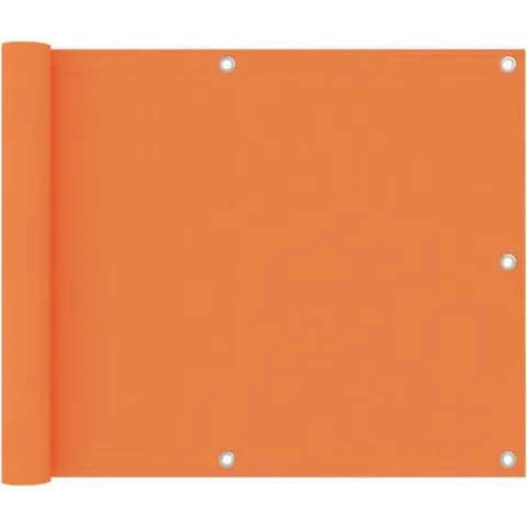 vidaXL Balkonscherm 75x600 cm oxford stof oranje