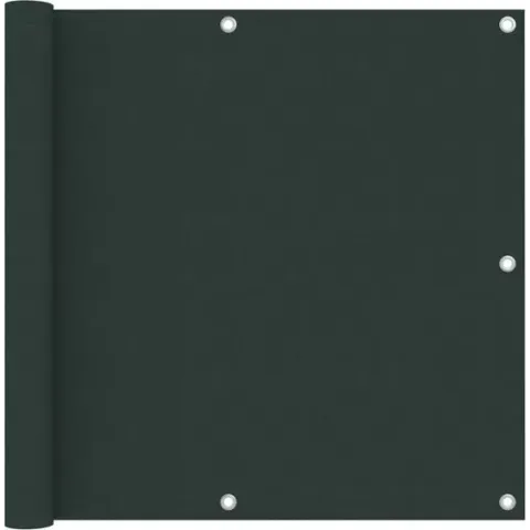 vidaXL Balkonscherm 90x300 cm oxford stof donkergroen