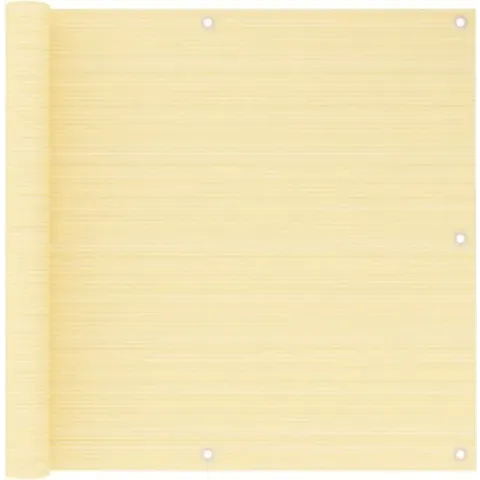 vidaXL Balkonscherm 90x500 cm HDPE beige