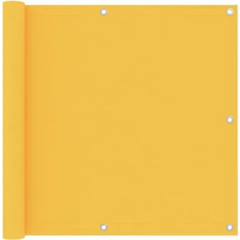 vidaXL Balkonscherm 90x600 cm oxford stof geel