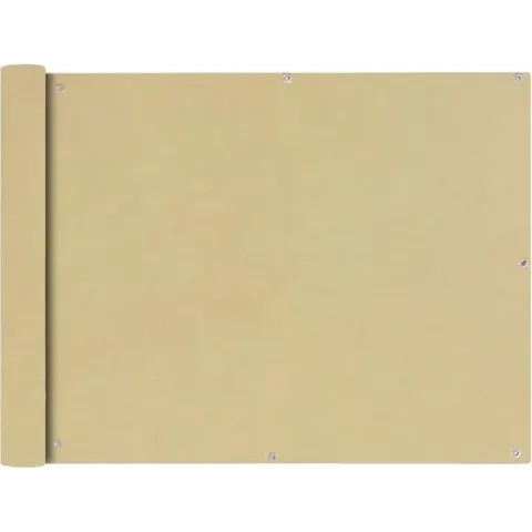 vidaXL Balkonscherm Oxford textiel 90x600 cm beige