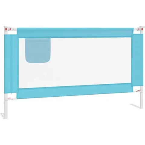 vidaXL Bedhekje peuter 140x25 cm stof blauw