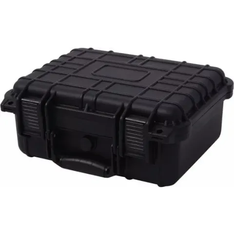vidaXL Beschermende materiaalkoffer 35x29.5x15 cm zwart
