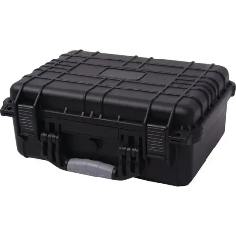 vidaXL Beschermende materiaalkoffer 40.6x33x17.4 cm zwart