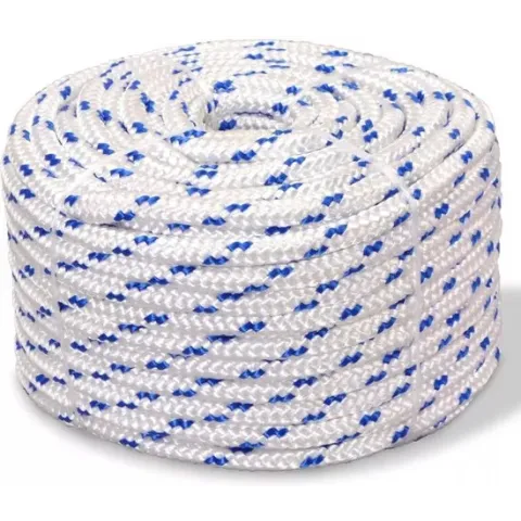 vidaXL Boot touw 14 mm 50 m polypropyleen wit