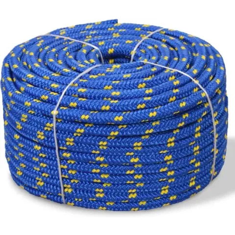 vidaXL Boot touw 18 mm 50 m polypropyleen blauw
