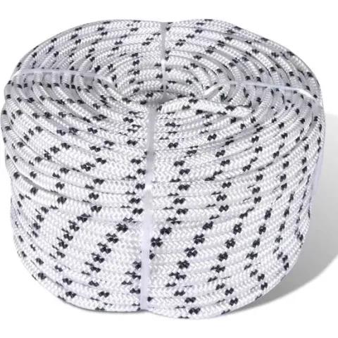 vidaXL Boottouw polyester gevlochten 14mmx50m