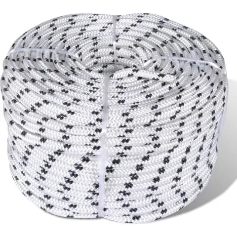 vidaXL Boottouw polyester gevlochten 8mmx50m
