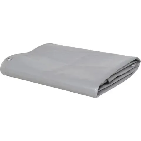 vidaXL Dekzeil 650 g/m² 3x3 m grijs