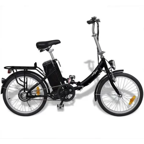 VidaXL Elektrische fiets opvouwbaar - Zwart - 25 km per uur