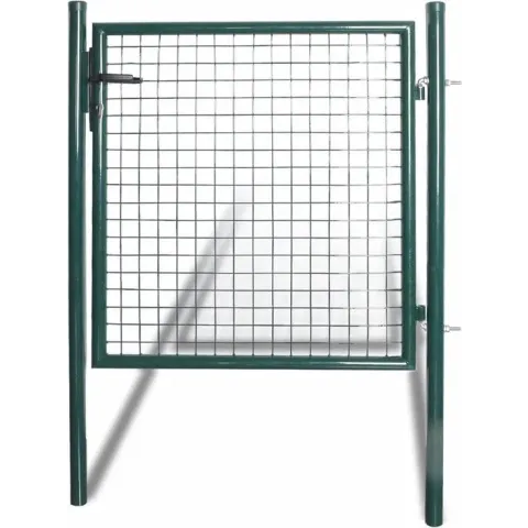 vidaXL Enkele tuinpoort hekwerk gepoedercoat staal