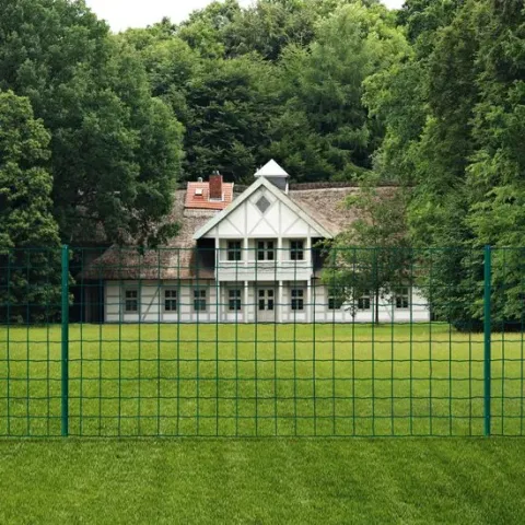 vidaXL Euro hek 20x0.8 m staal groen