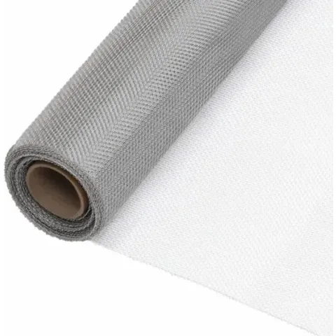vidaXL Gaas 112x500 cm roestvrij staal zilverkleurig