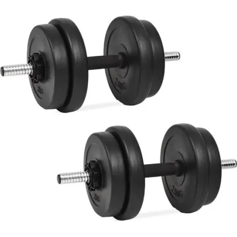 vidaXL Halterset 20 kg 14-delig