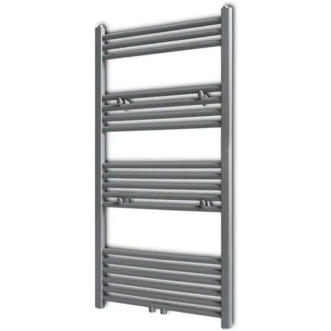 vidaXL Handdoekradiator grijs recht 600 x 1160 mm