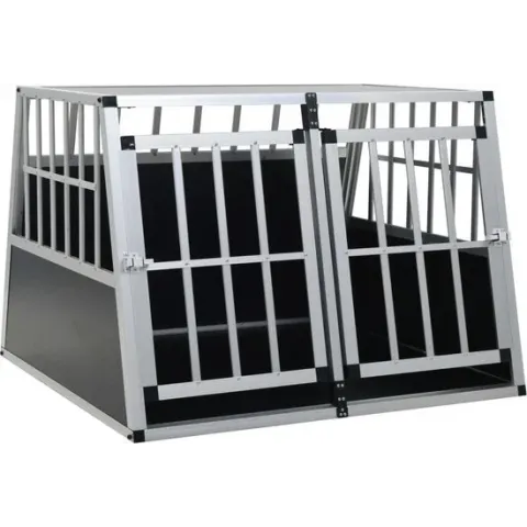 vidaXL Hondenbench met dubbele deur 94x88x69 cm