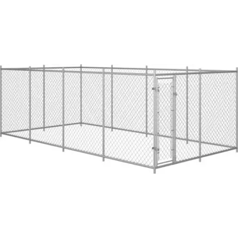 vidaXL Hondenkennel voor buiten 8x4x2 m