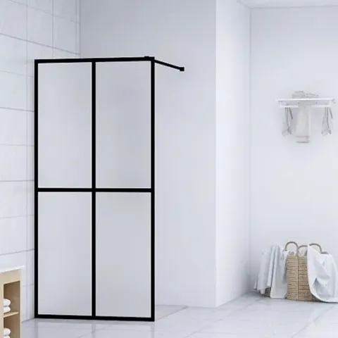 vidaXL Inloopdouchewand 100x195 cm gehard glas  VDXL_145691