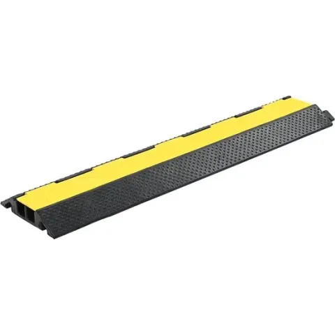 vidaXL Kabelbeschermer drempel 2 tunnels 101.5 cm rubber