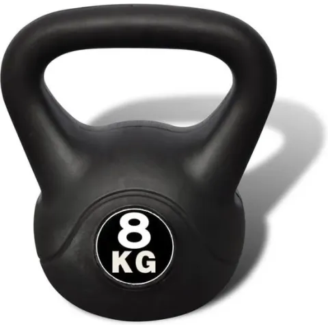 vidaXL - Kettlebell - 8 kg - Zwart