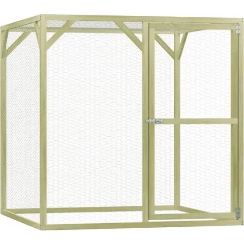 vidaXL Kippenhok 1.5x1.5x1.5 m FSC geïmpregneerd grenenhout