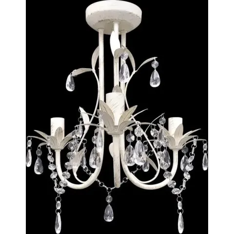 vidaXL - Kroonluchter - 3 lichts - Wit