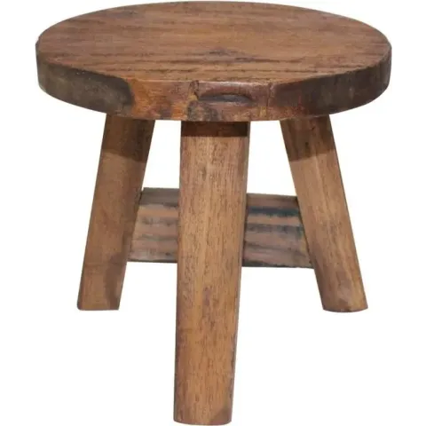 vidaXL Kruk 20x20x23 cm massief gerecycled hout