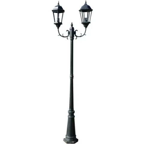vidaXL - Lantaarn Tuinlantaarn Brighton 2-arms 230 cm groen 40244